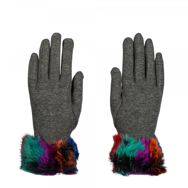 Γυναικεία γάντια Sama γκρί, 2 - Kalapod.gr